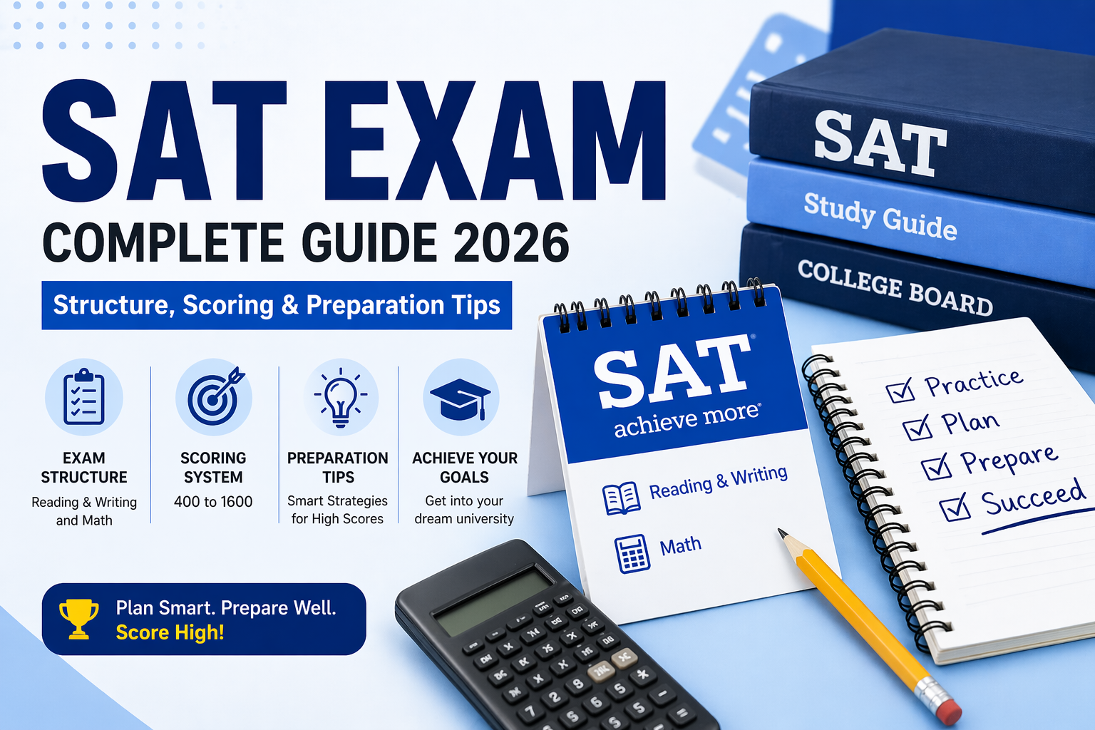 SAT Exam Complete Guide: Structure, Scoring, and Preparation Tips (2026)